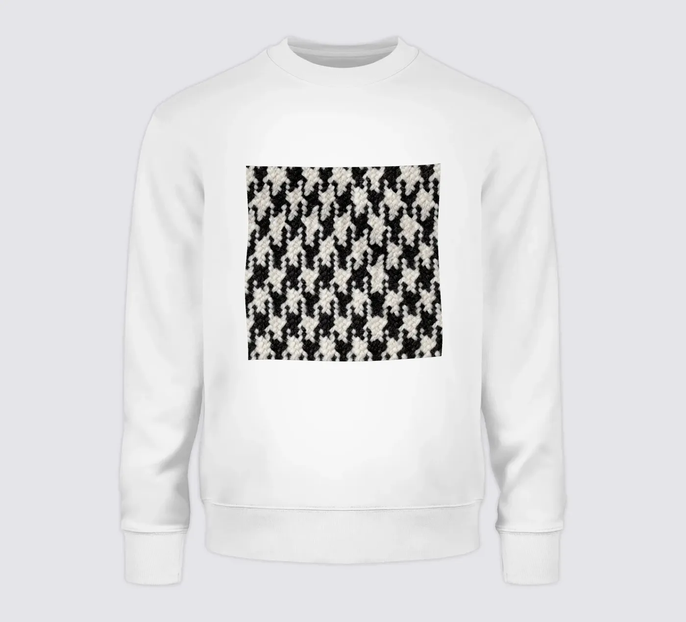 Houndstooth Pattern sweatshirt by Curious Collections by Marielle Leenders