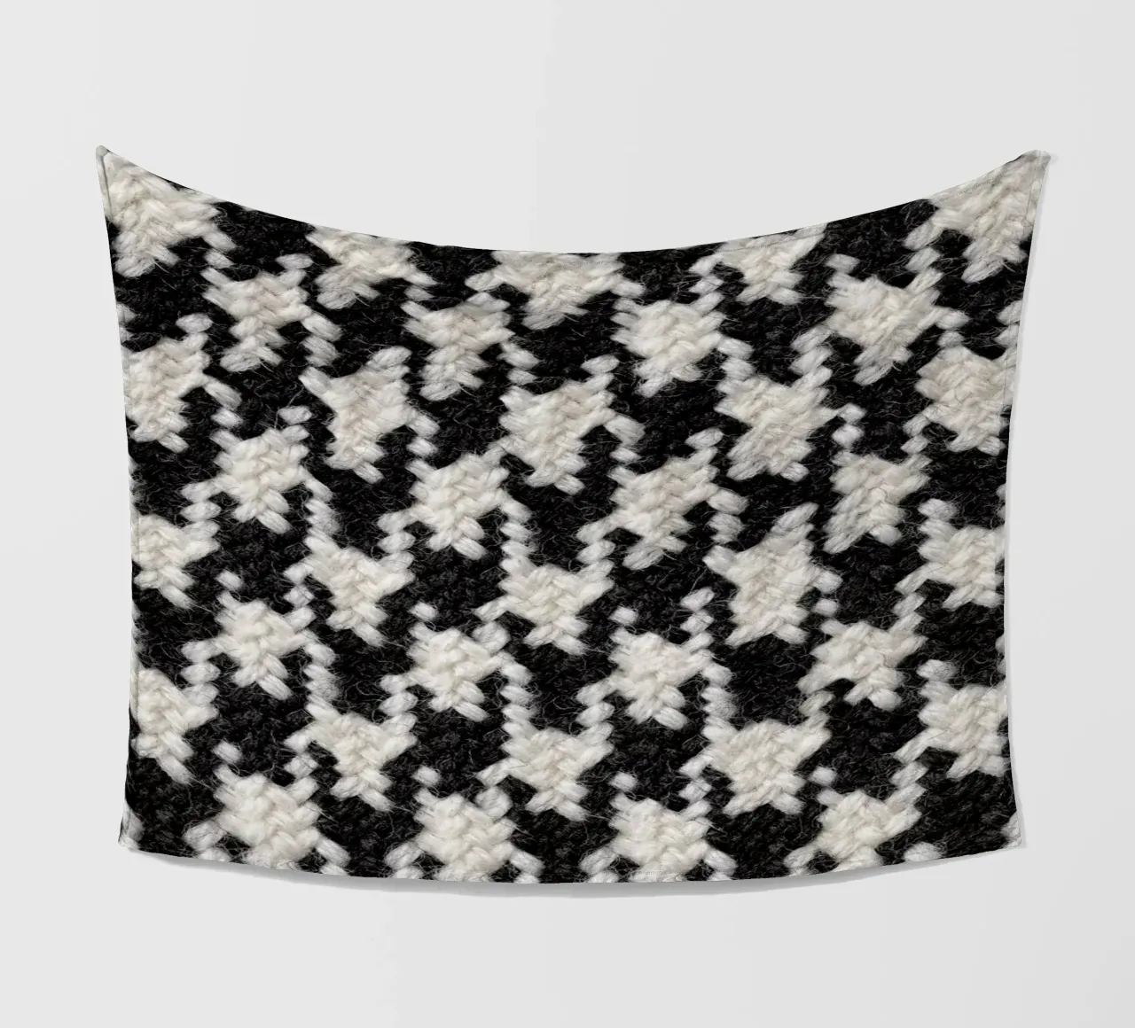 Houndstooth Pattern coperta in pile da Curious Collections by Marielle Leenders