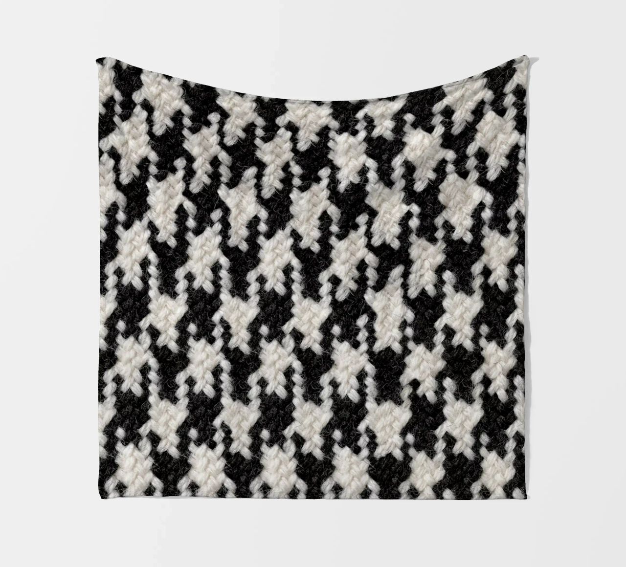 Houndstooth Pattern coperta in pile da Curious Collections by Marielle Leenders