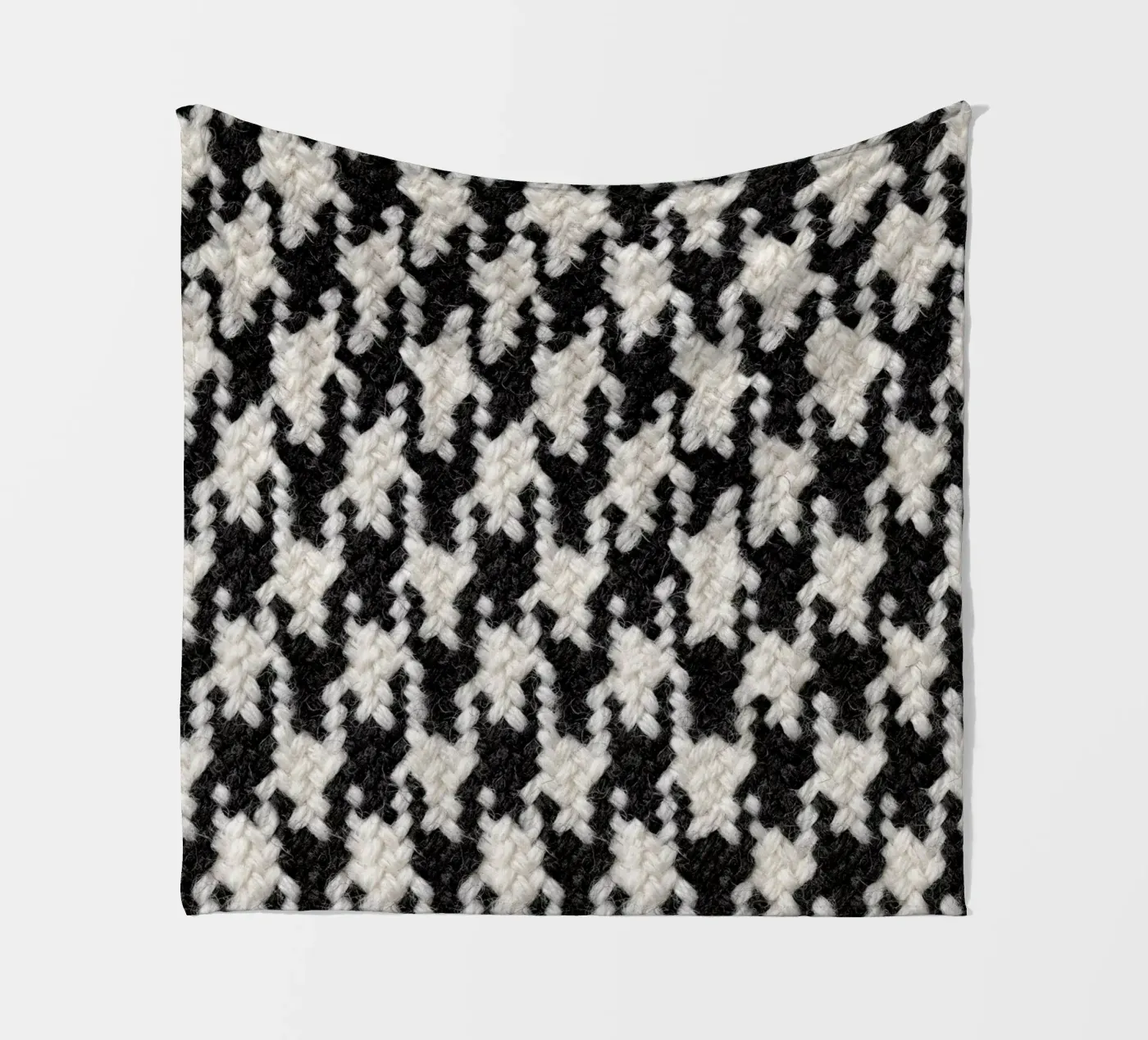 Houndstooth Pattern coperta in pile da Curious Collections by Marielle Leenders