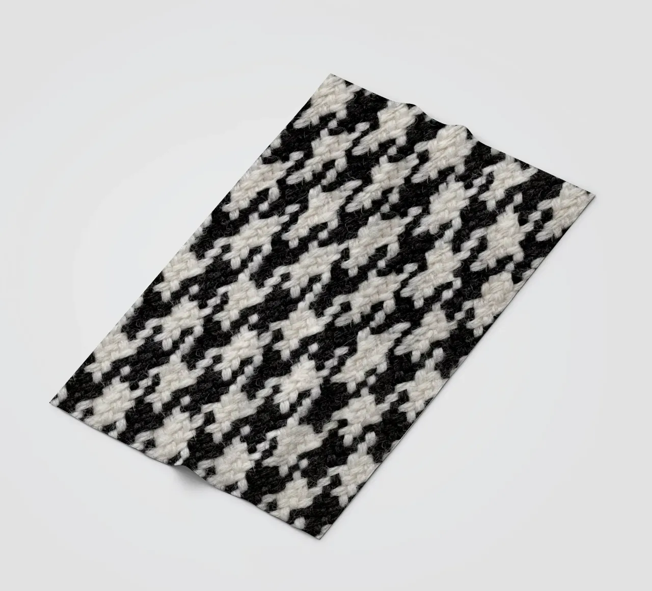 Houndstooth Pattern coperta in pile da Curious Collections by Marielle Leenders