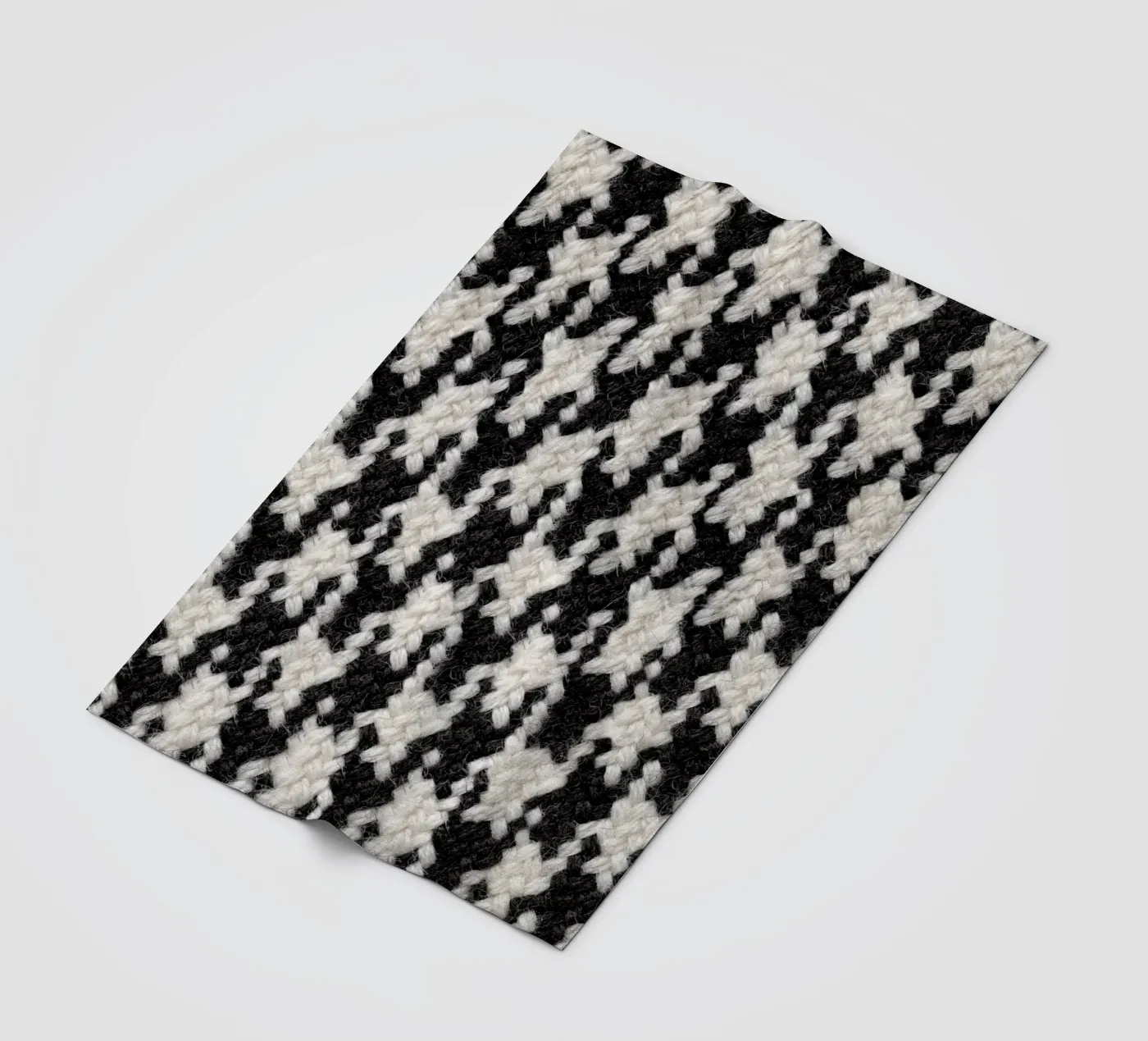 Houndstooth Pattern coperta in pile da Curious Collections by Marielle Leenders