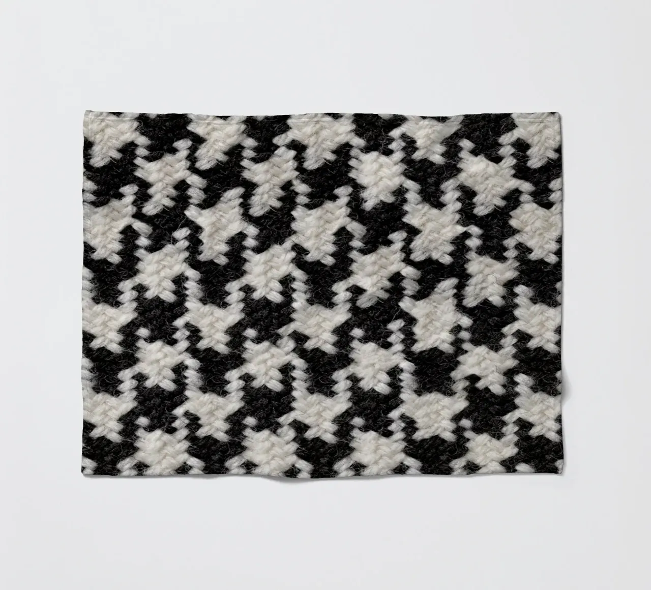 Houndstooth Pattern coperta in pile da Curious Collections by Marielle Leenders