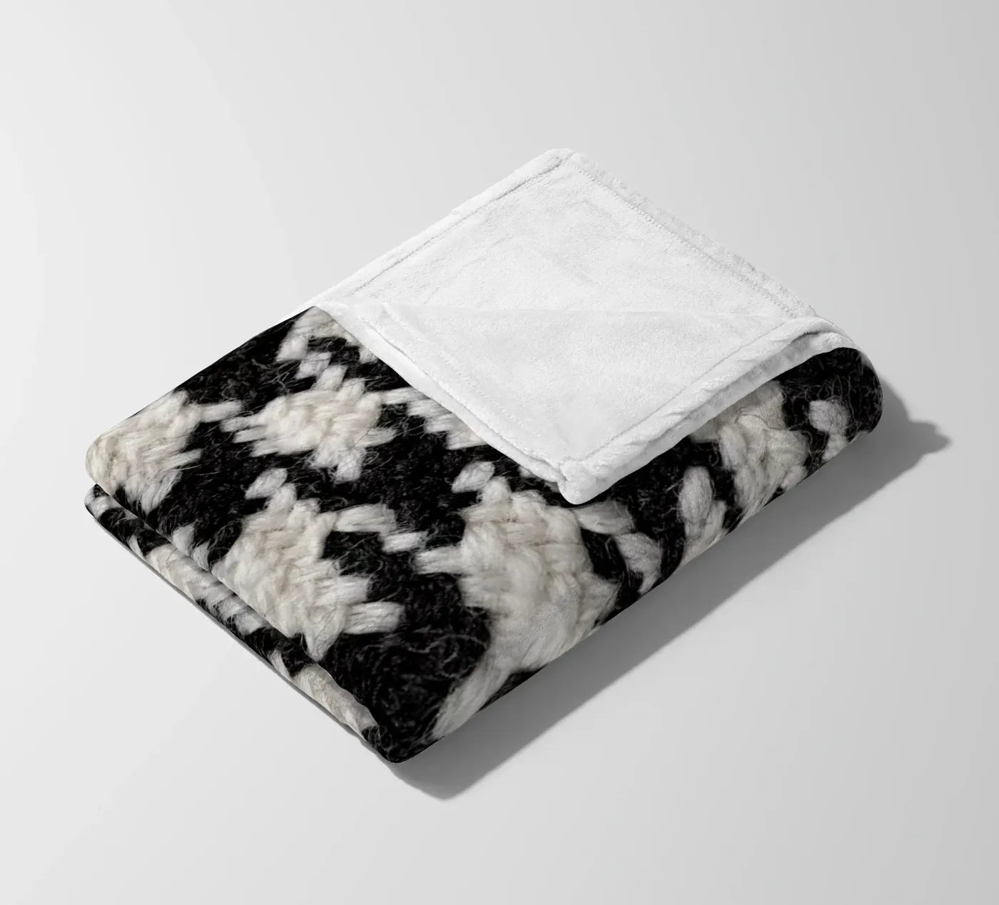 Houndstooth Pattern coperta in pile da Curious Collections by Marielle Leenders