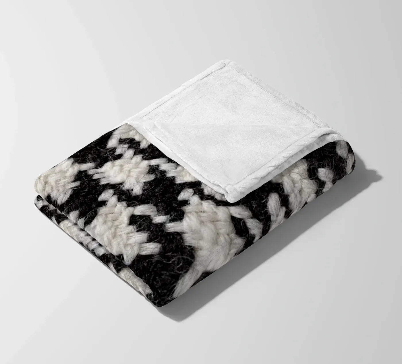 Houndstooth Pattern coperta in pile da Curious Collections by Marielle Leenders