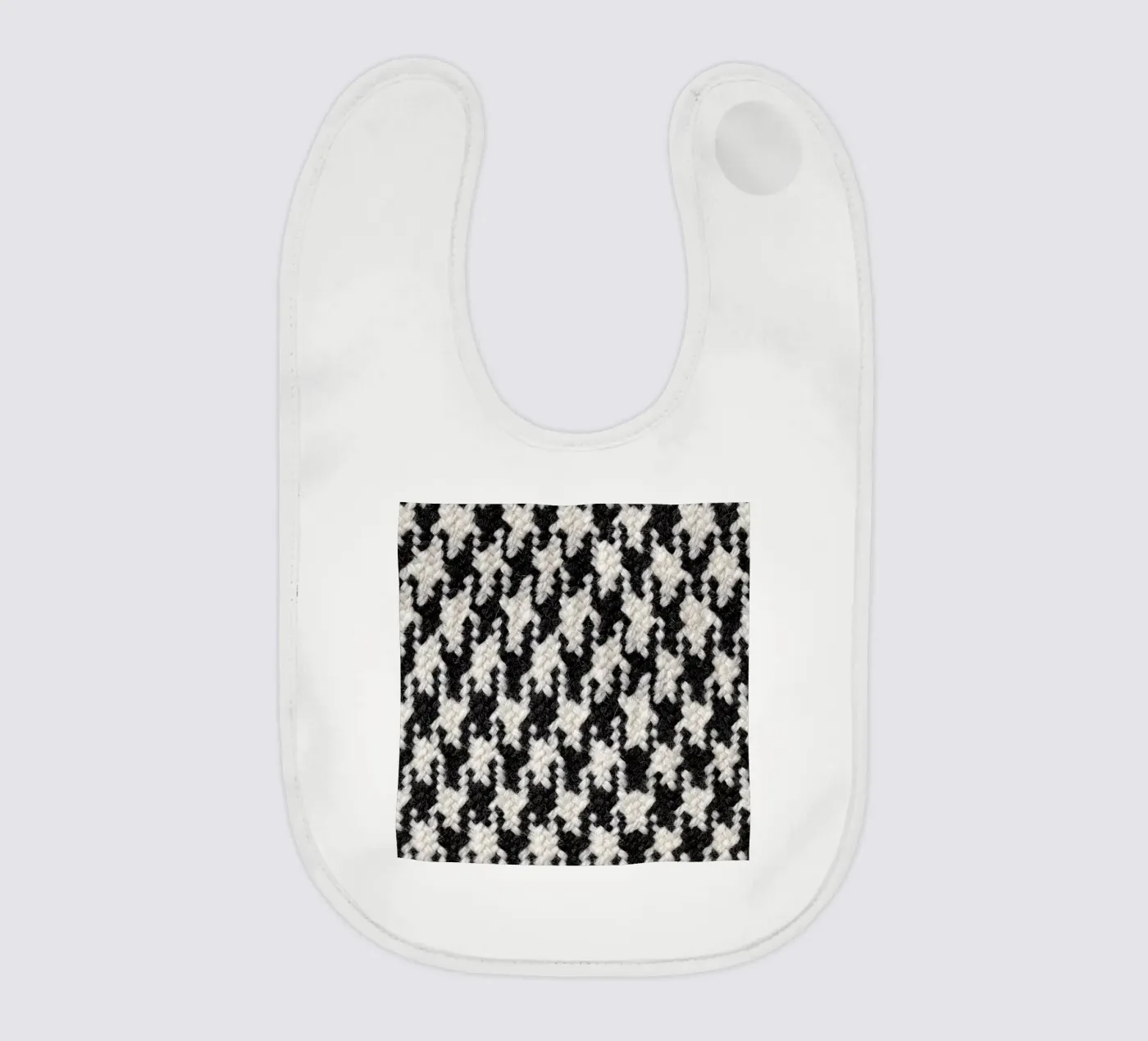 Houndstooth Pattern baby slabbetje van Curious Collections by Marielle Leenders