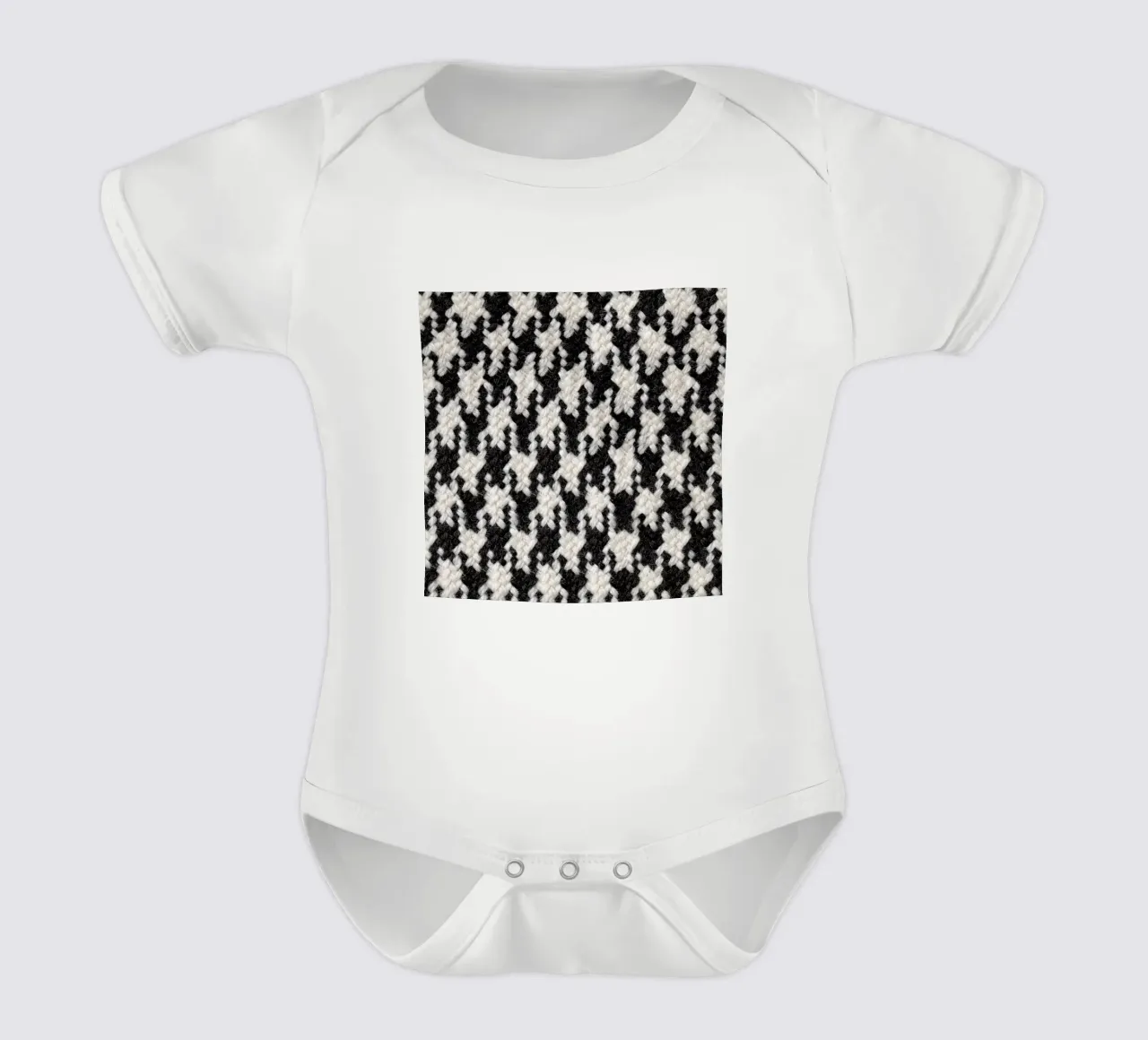 Houndstooth Pattern body bébé de Curious Collections by Marielle Leenders
