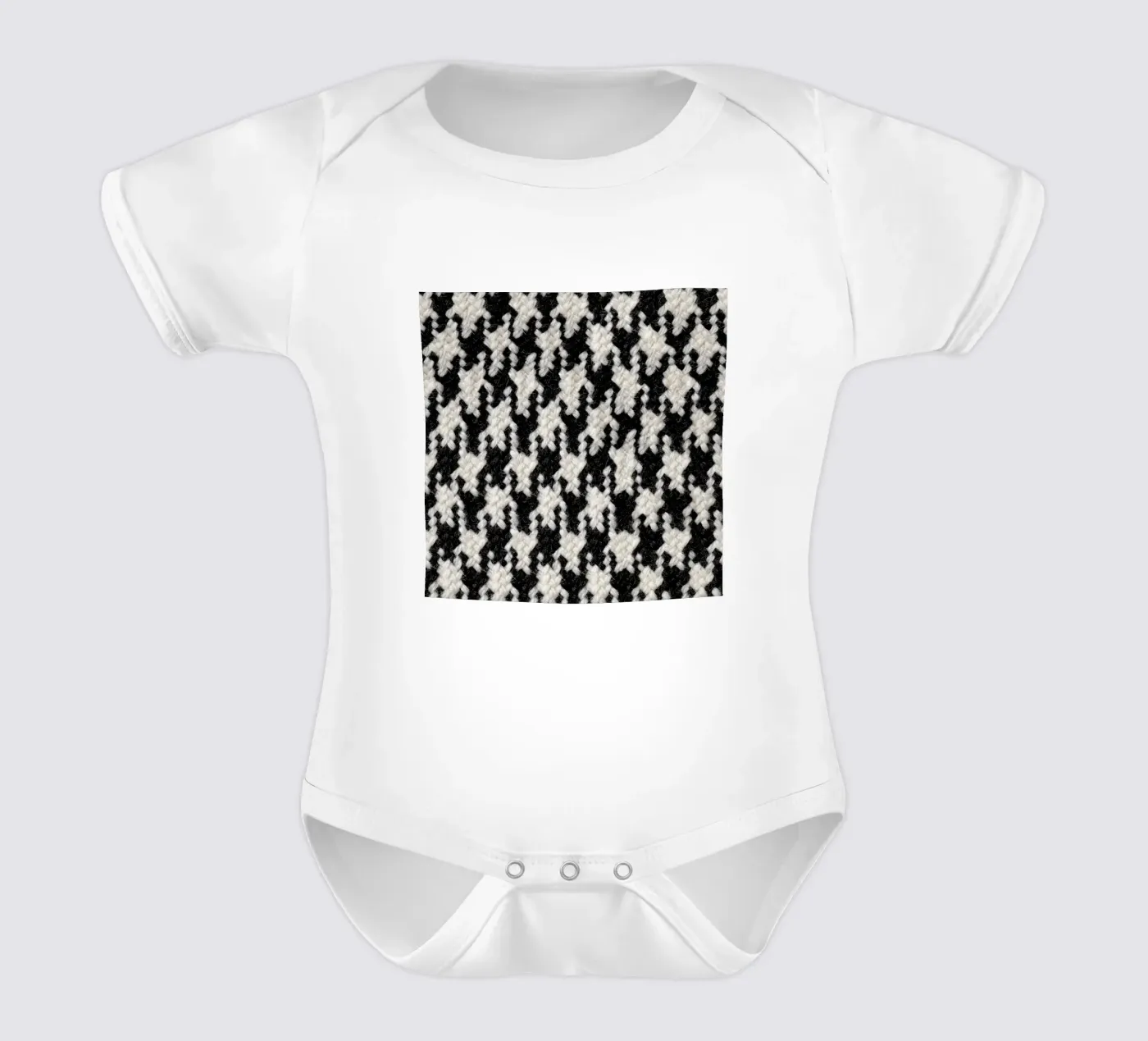 Houndstooth Pattern body bébé de Curious Collections by Marielle Leenders
