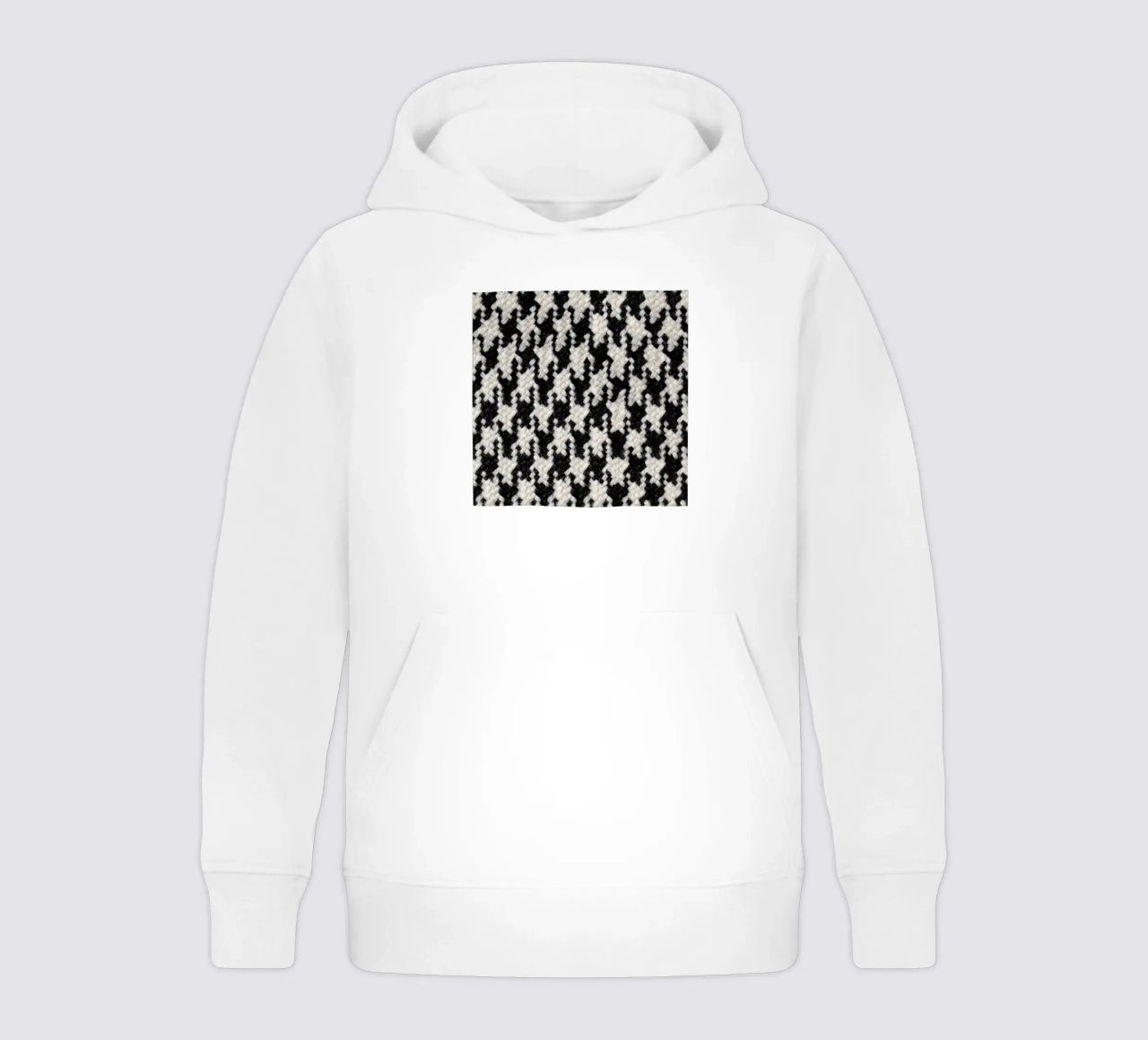 Houndstooth Pattern felpa bambino con cappuccio da Curious Collections by Marielle Leenders