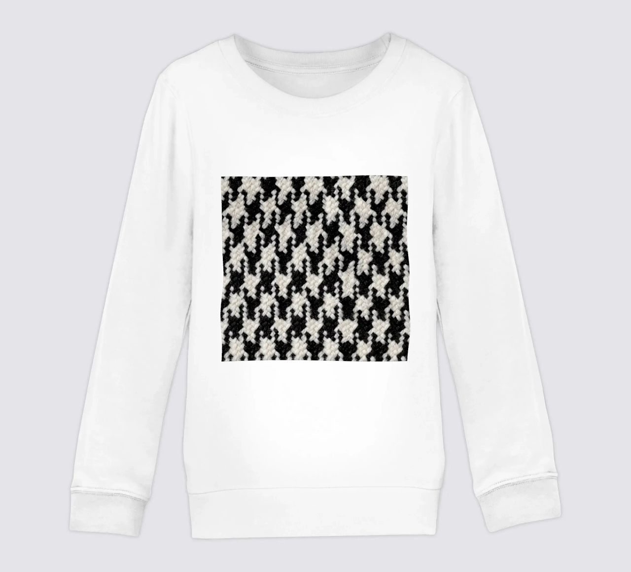 Houndstooth Pattern felpa bambino da Curious Collections by Marielle Leenders