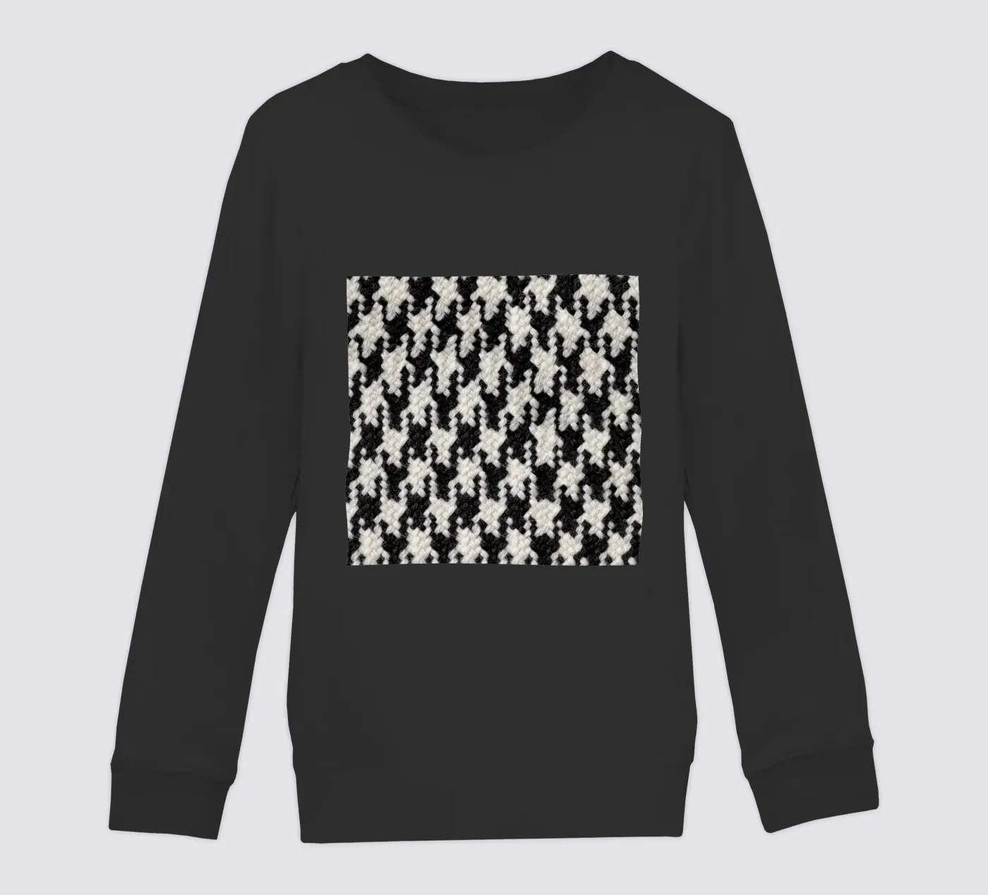 Houndstooth Pattern kinder sweatshirt van Curious Collections by Marielle Leenders