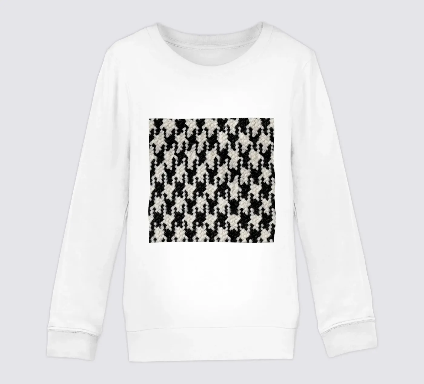 Houndstooth Pattern kinder sweatshirt van Curious Collections by Marielle Leenders