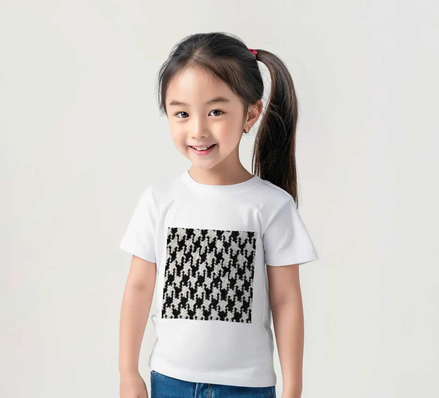 Houndstooth Pattern t-shirt bambini da Curious Collections by Marielle Leenders