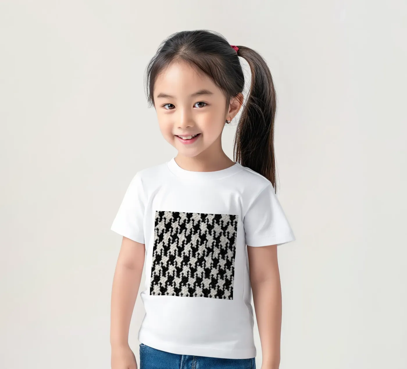 Houndstooth Pattern t-shirt bambini da Curious Collections by Marielle Leenders
