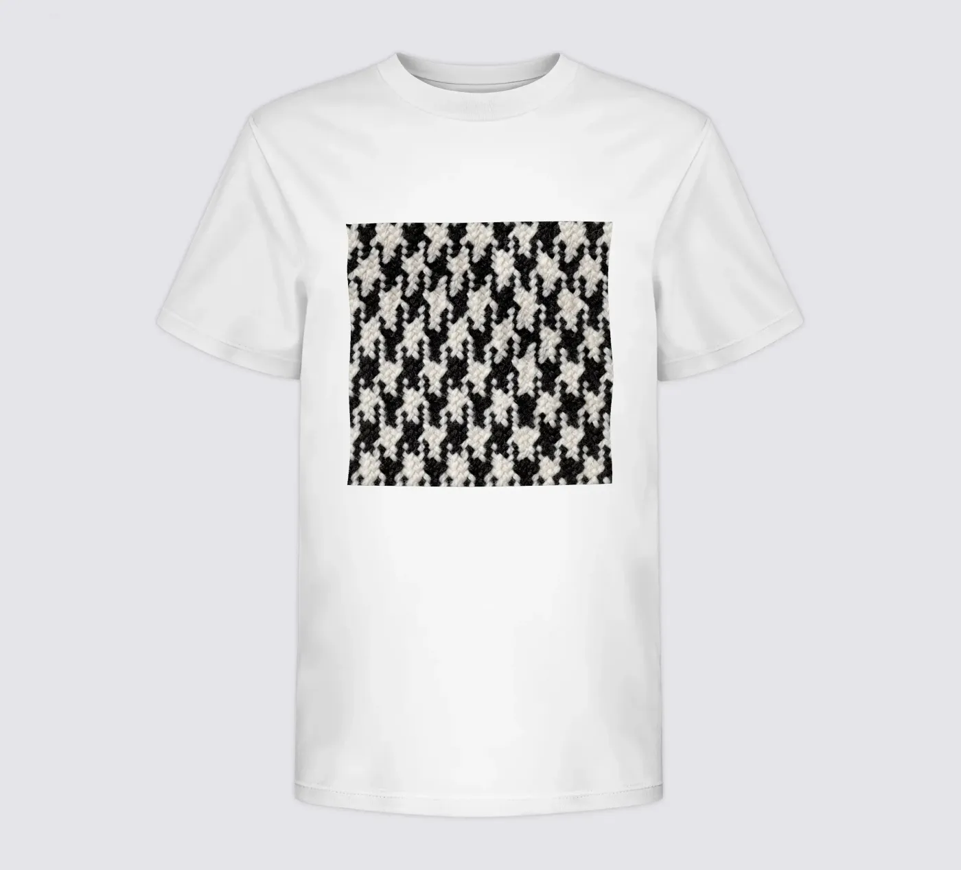 Houndstooth Pattern kinder t-shirt van Curious Collections by Marielle Leenders