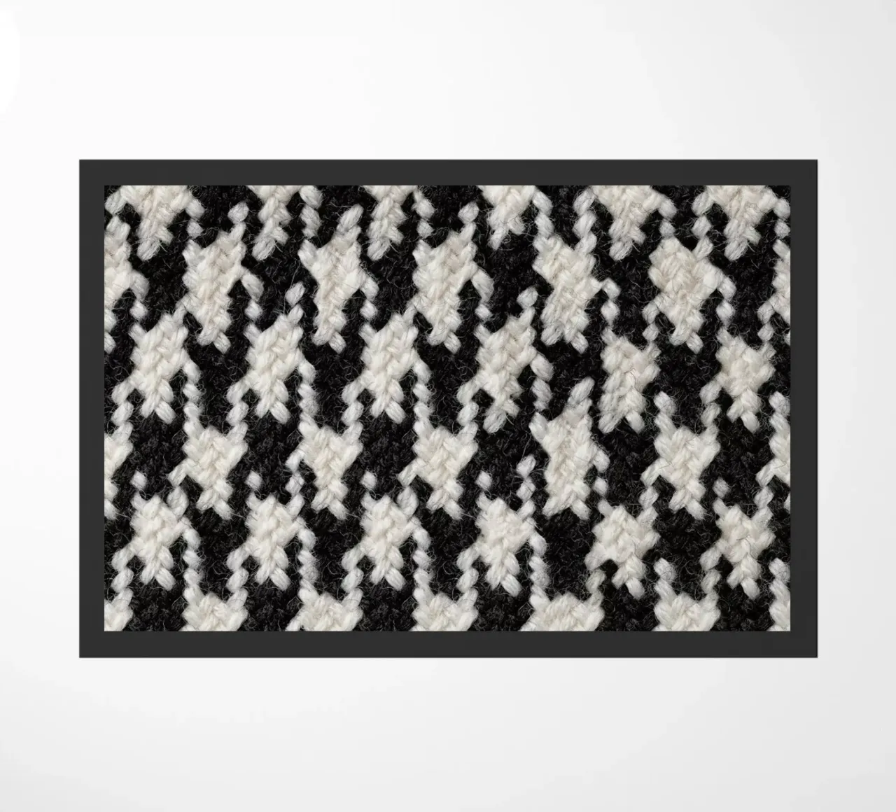 Houndstooth Pattern felpudo de Curious Collections by Marielle Leenders