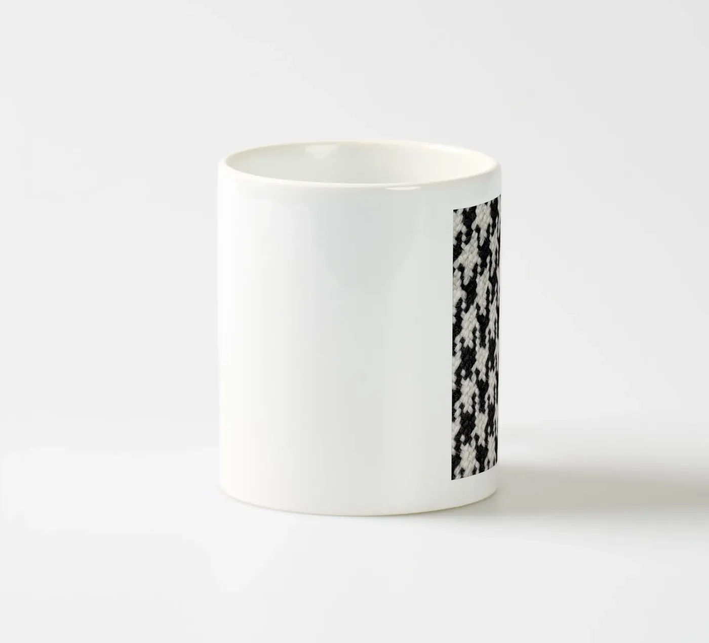 Houndstooth Pattern ceramic mug by Curious Collections by Marielle Leenders