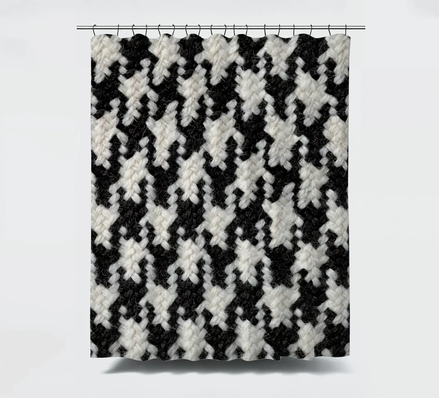 Houndstooth Pattern Duschvorhang von Curious Collections by Marielle Leenders