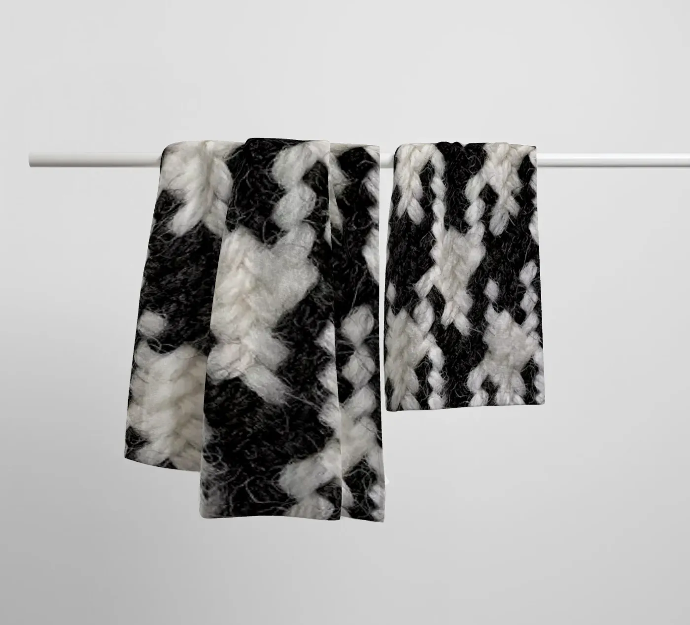 Houndstooth Pattern Handtuch von Curious Collections by Marielle Leenders