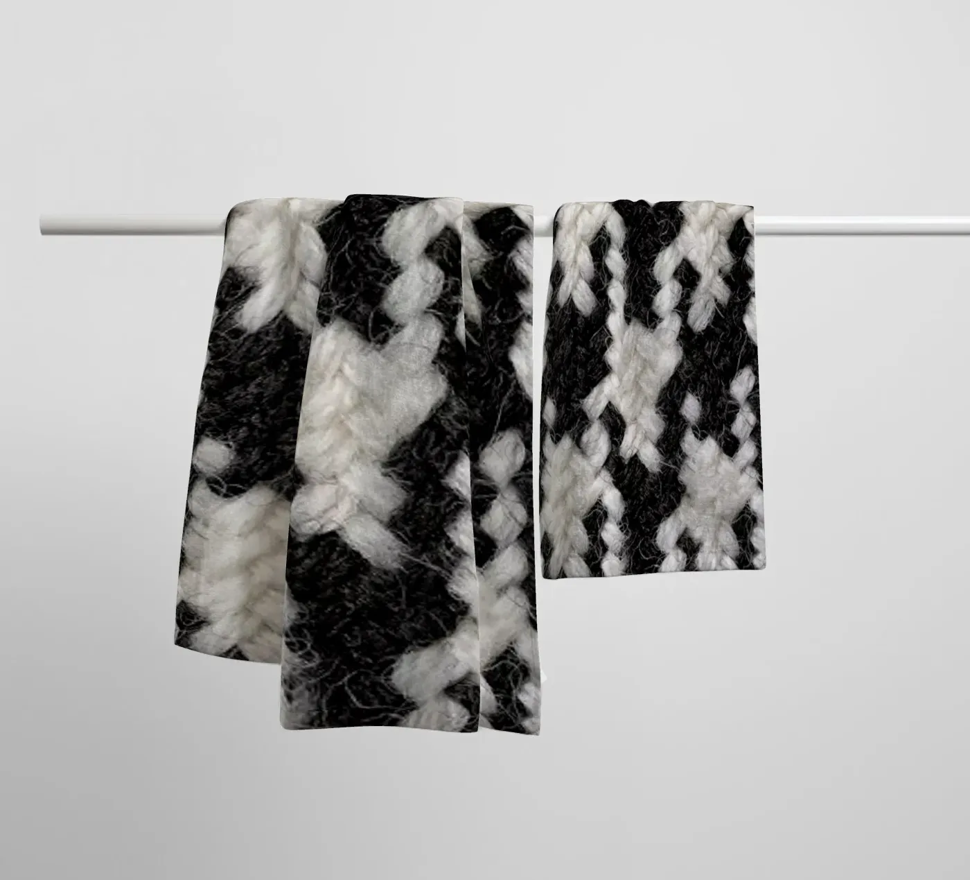 Houndstooth Pattern Handtuch von Curious Collections by Marielle Leenders