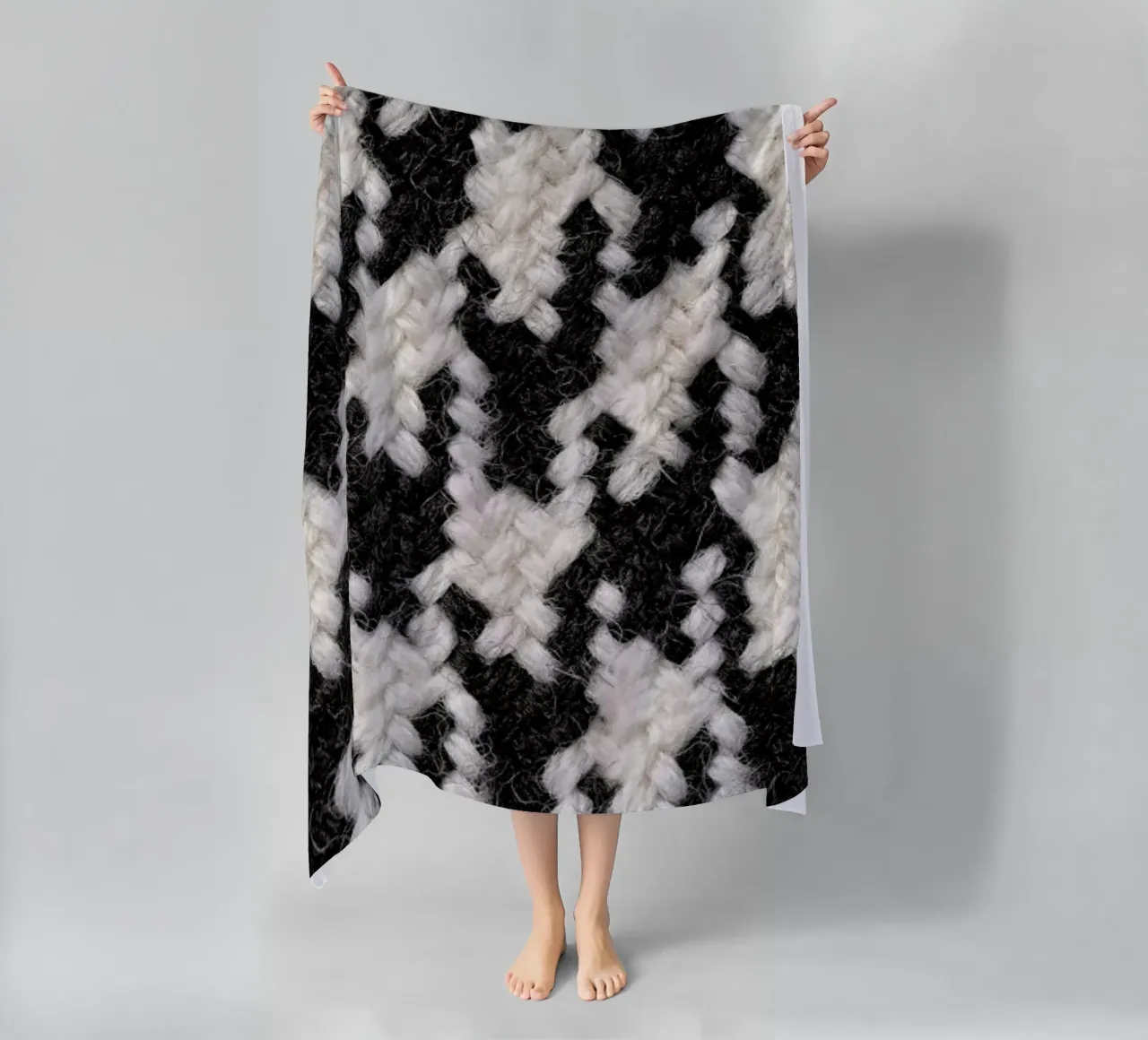Houndstooth Pattern Strandtuch von Curious Collections by Marielle Leenders