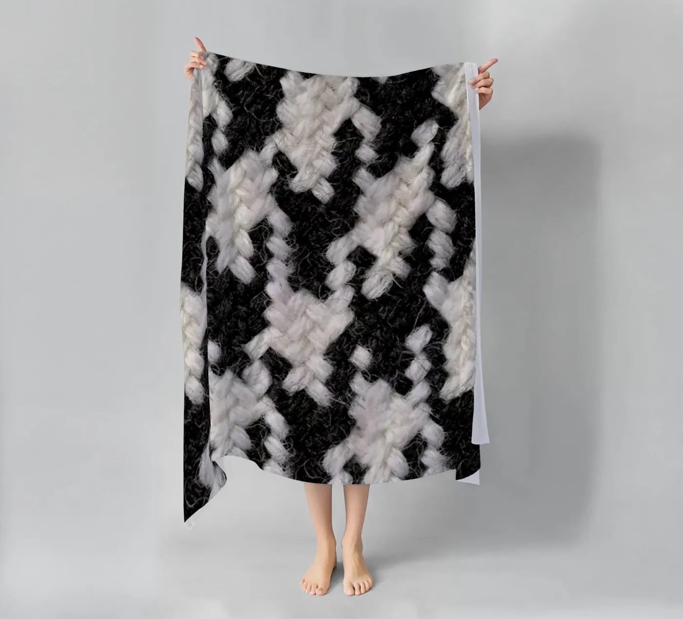 Houndstooth Pattern strandhanddoek van Curious Collections by Marielle Leenders