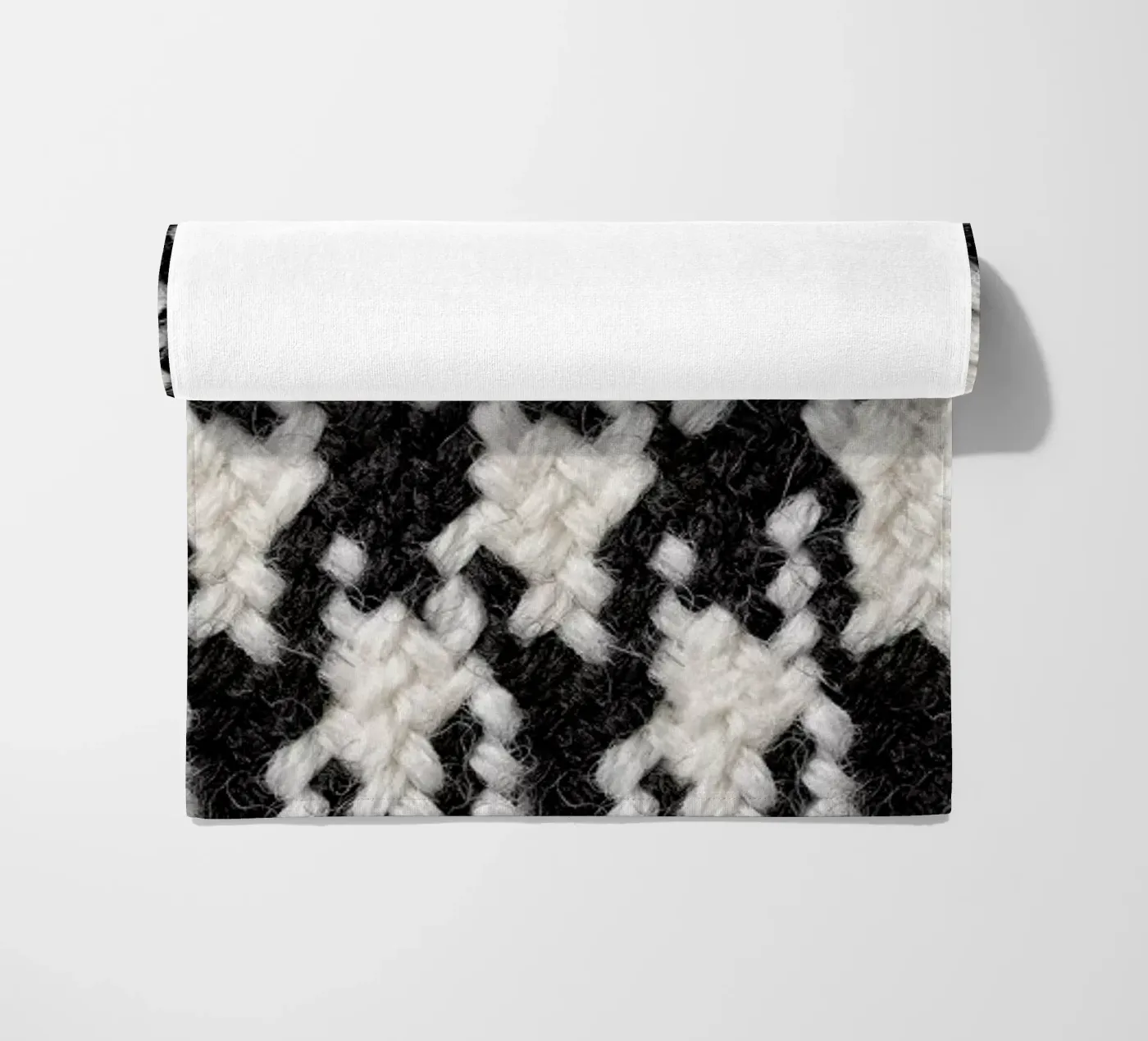 Houndstooth Pattern beach towel by Curious Collections by Marielle Leenders