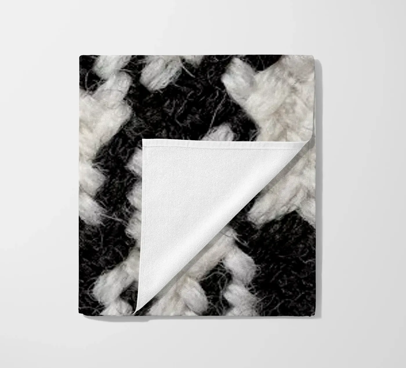 Houndstooth Pattern beach towel by Curious Collections by Marielle Leenders