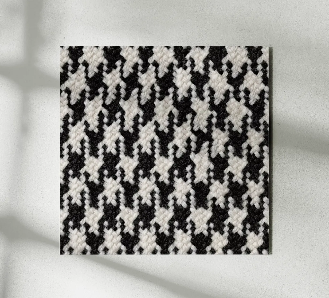 Houndstooth Pattern forex plate by Curious Collections by Marielle Leenders