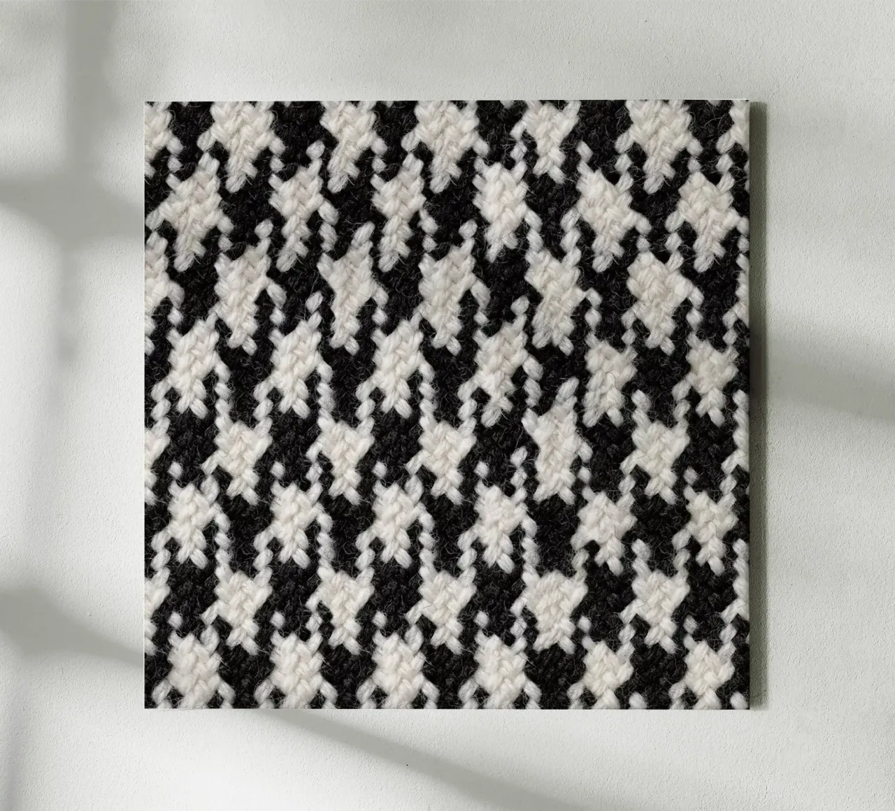 Houndstooth Pattern canvas van Curious Collections by Marielle Leenders
