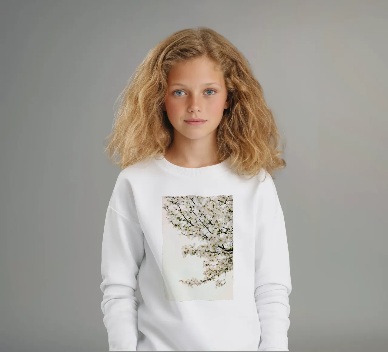 Magnolia White kinder sweatshirt van Curious Collections by Marielle Leenders