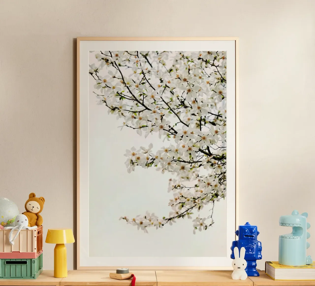 Magnolia White hahnemühle by Curious Collections by Marielle Leenders
