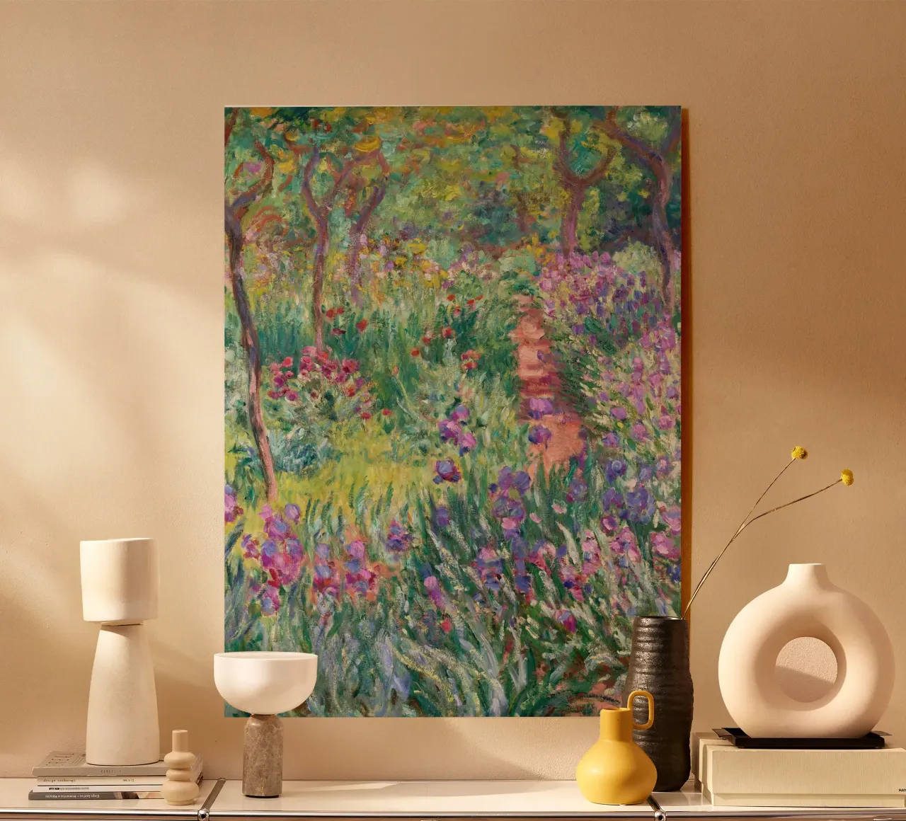 Monet - The Artist's Garden in Giverny acrylic glass by apoloprints