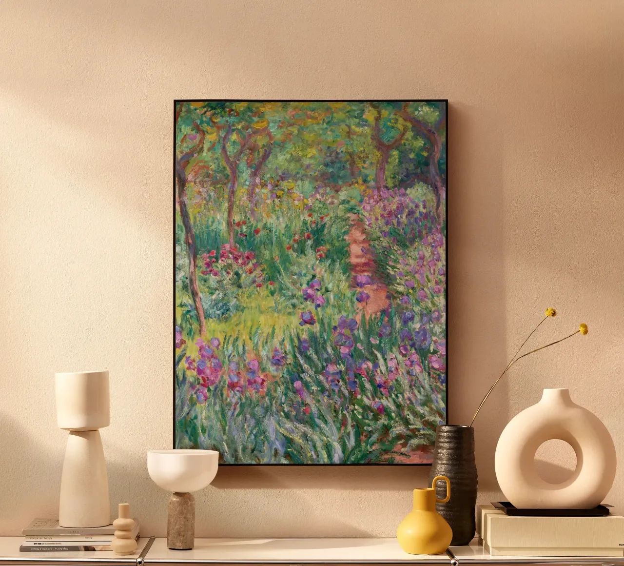 Monet - The Artist's Garden in Giverny alluminio dibond da apoloprints