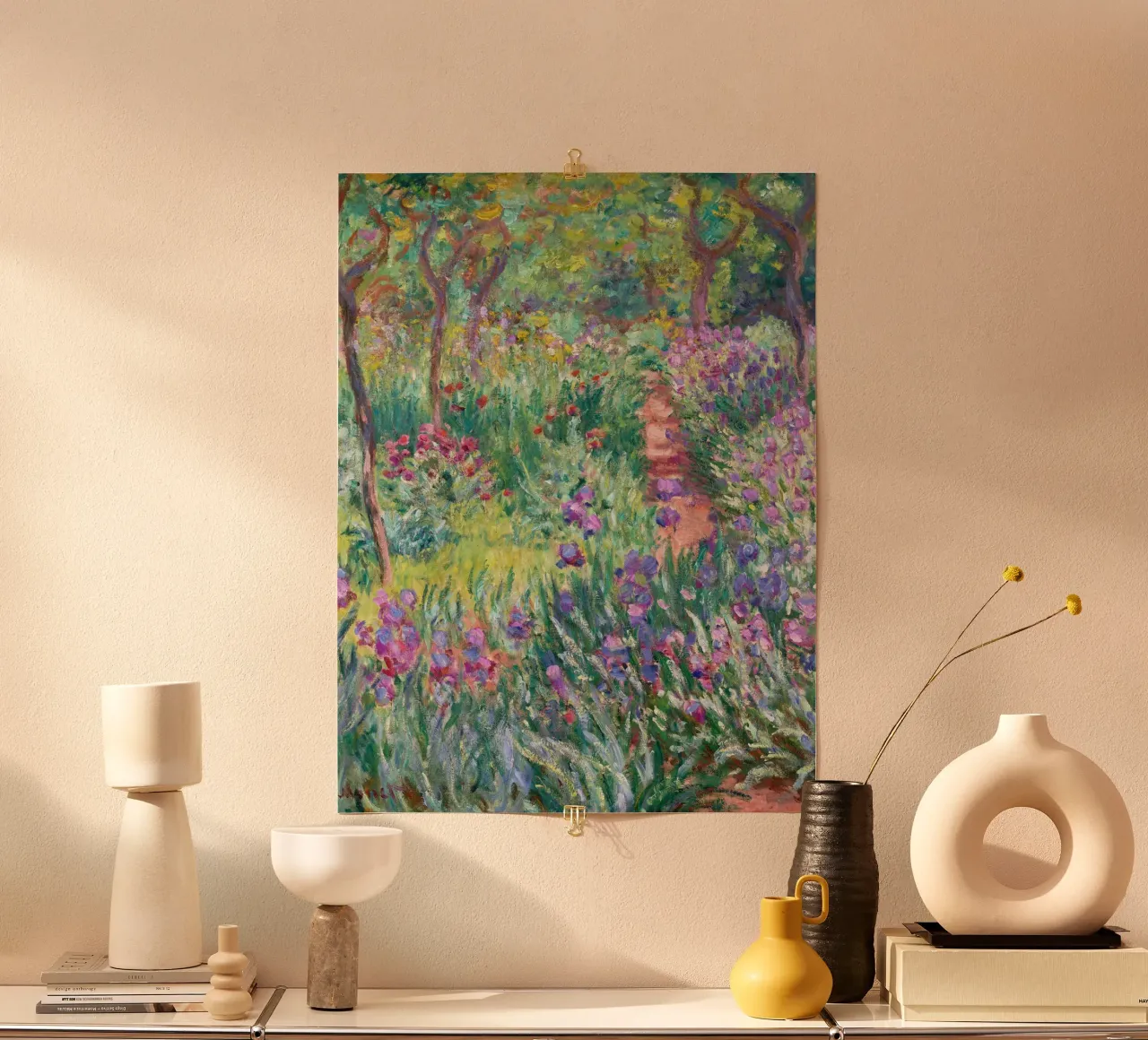 Monet - The Artist's Garden in Giverny hahnemühle by apoloprints