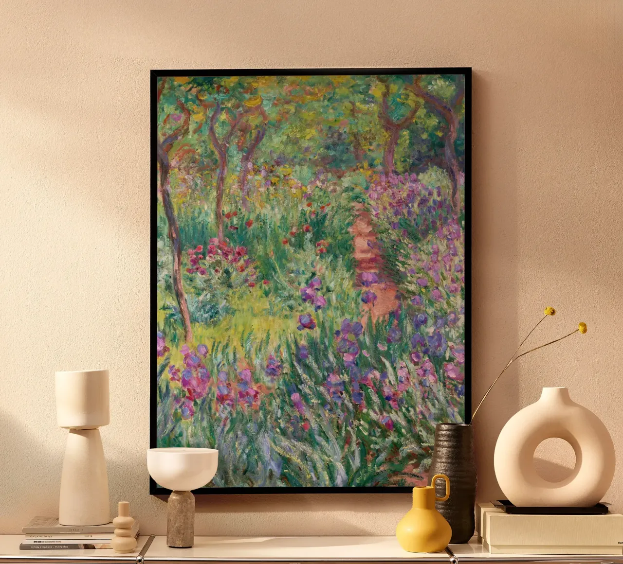 Monet - The Artist's Garden in Giverny hahnemühle by apoloprints