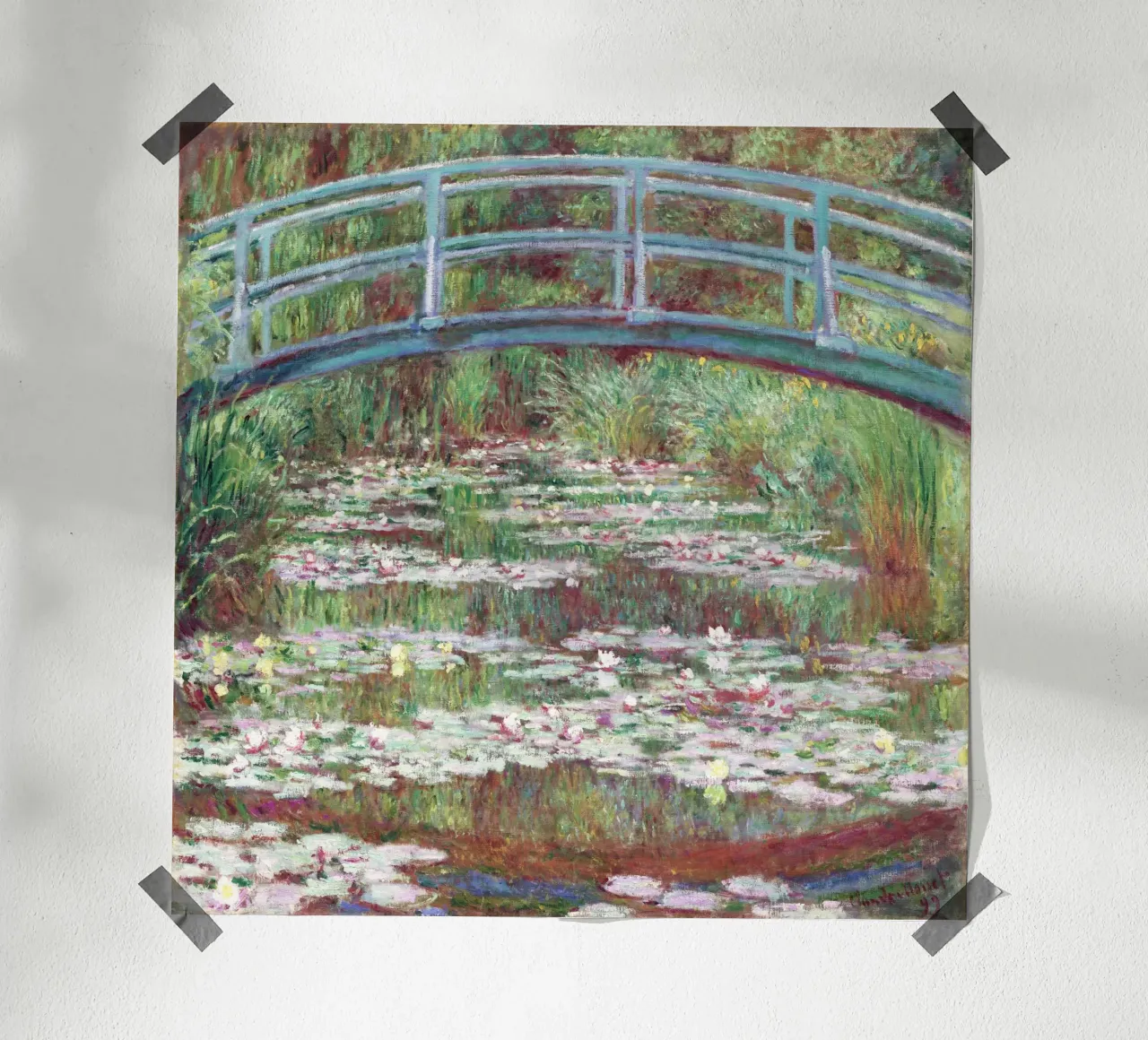 Monet - The Japanese Footbridge carta hahnemühle da apoloprints