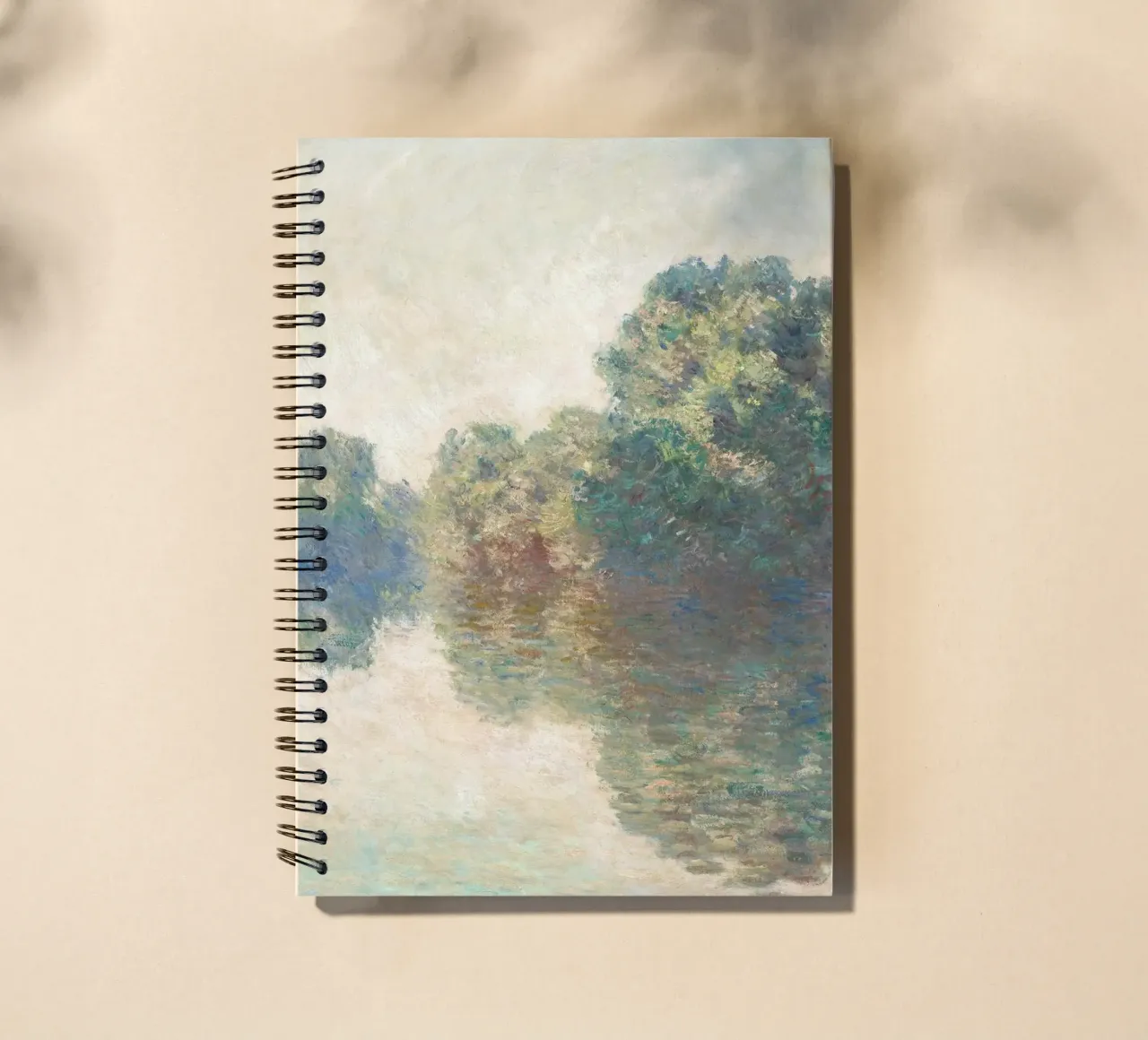 Monet - The Seine at Giverny spiral notebook by apoloprints