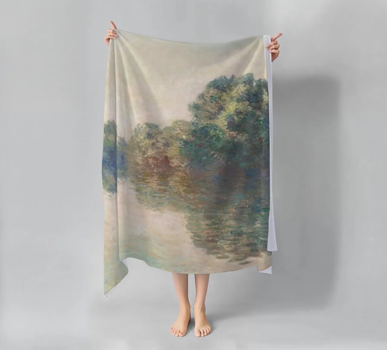 Monet - The Seine at Giverny telo mare da apoloprints