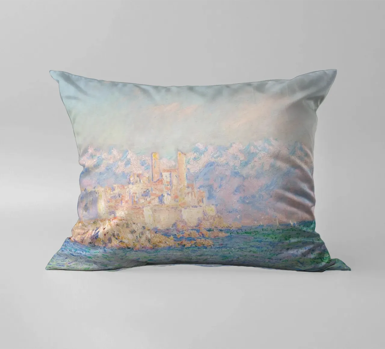Monet - Antibes (afternoon effects) cuscino da apoloprints