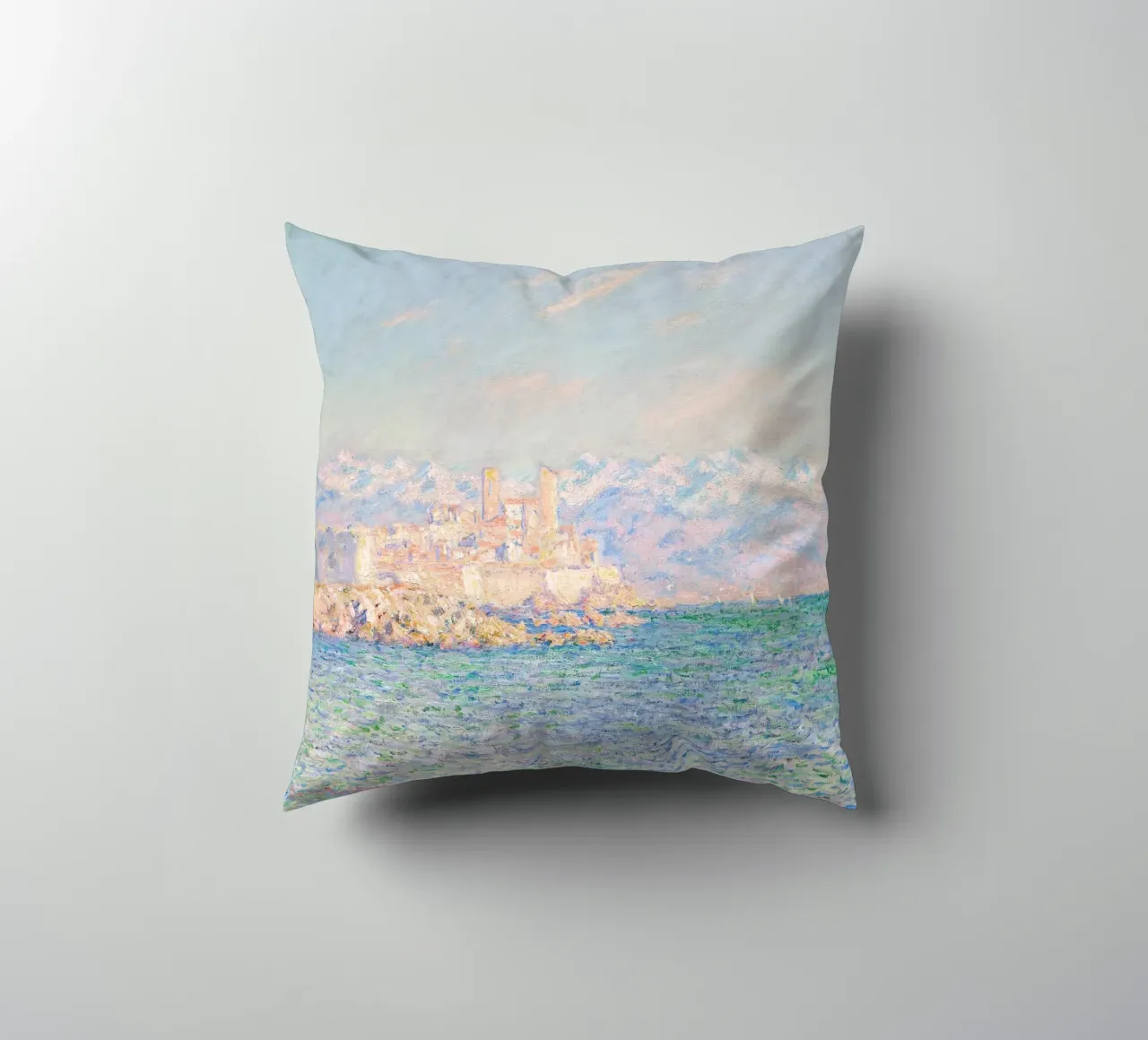 Monet - Antibes (afternoon effects) cuscino da apoloprints