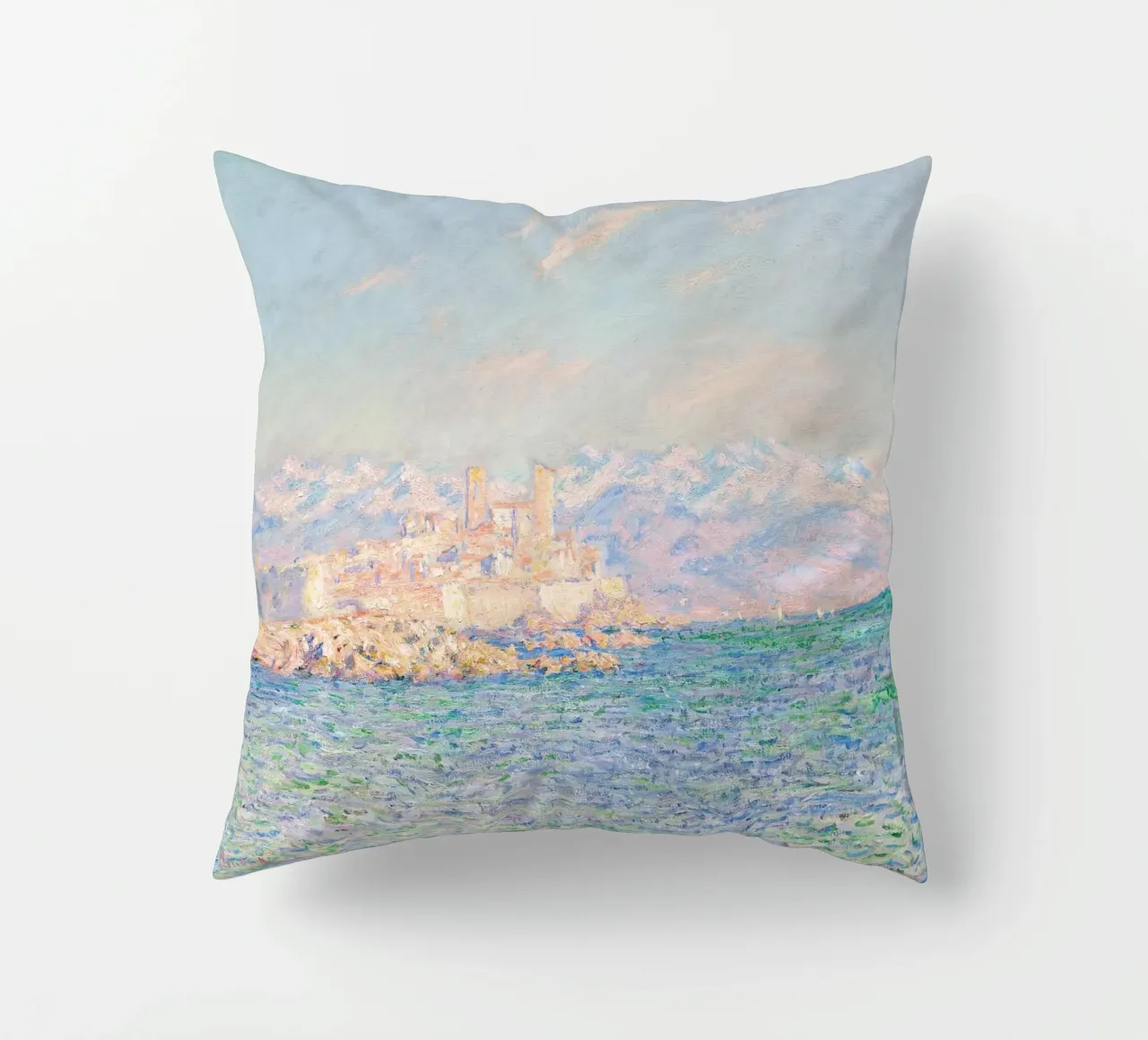 Monet - Antibes (afternoon effects) cuscino da apoloprints