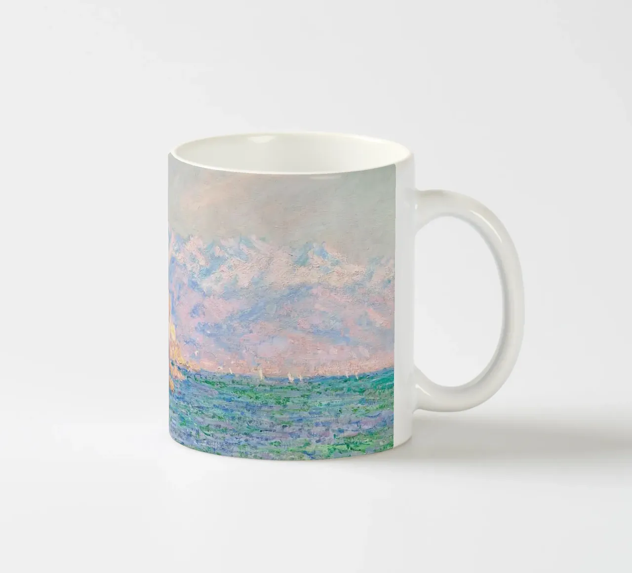 Monet - Antibes (afternoon effects) tazza in ceramica da apoloprints