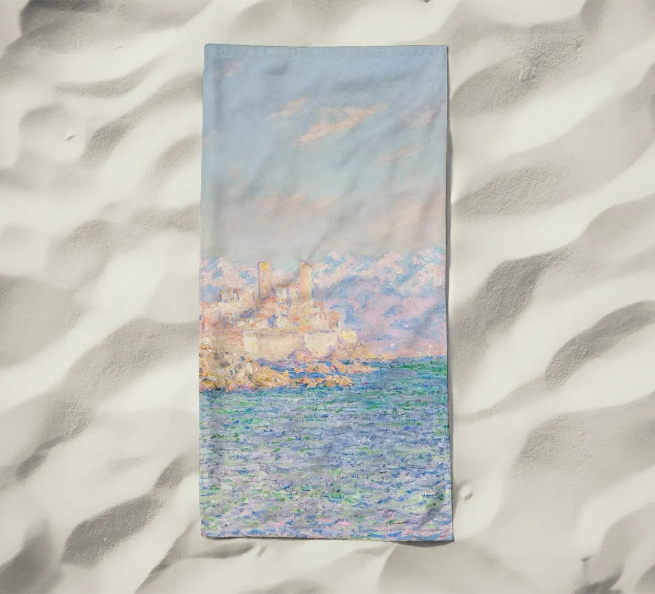 Monet - Antibes (afternoon effects) telo mare da apoloprints
