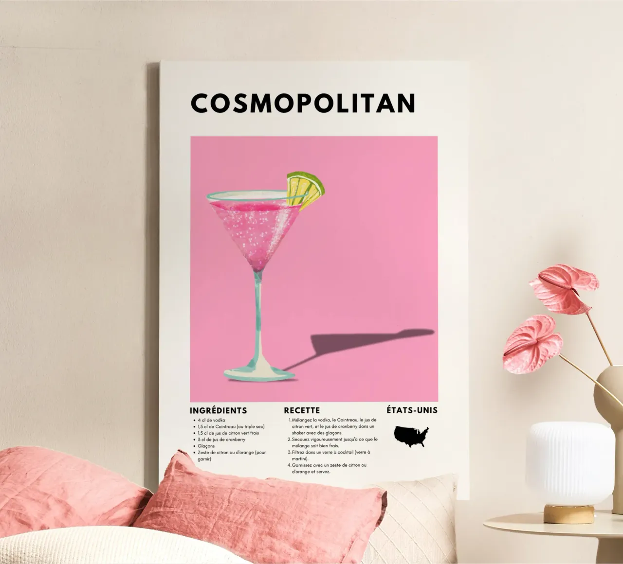 Cosmopolitan tela con Cornice a cassetta da fltmfrance