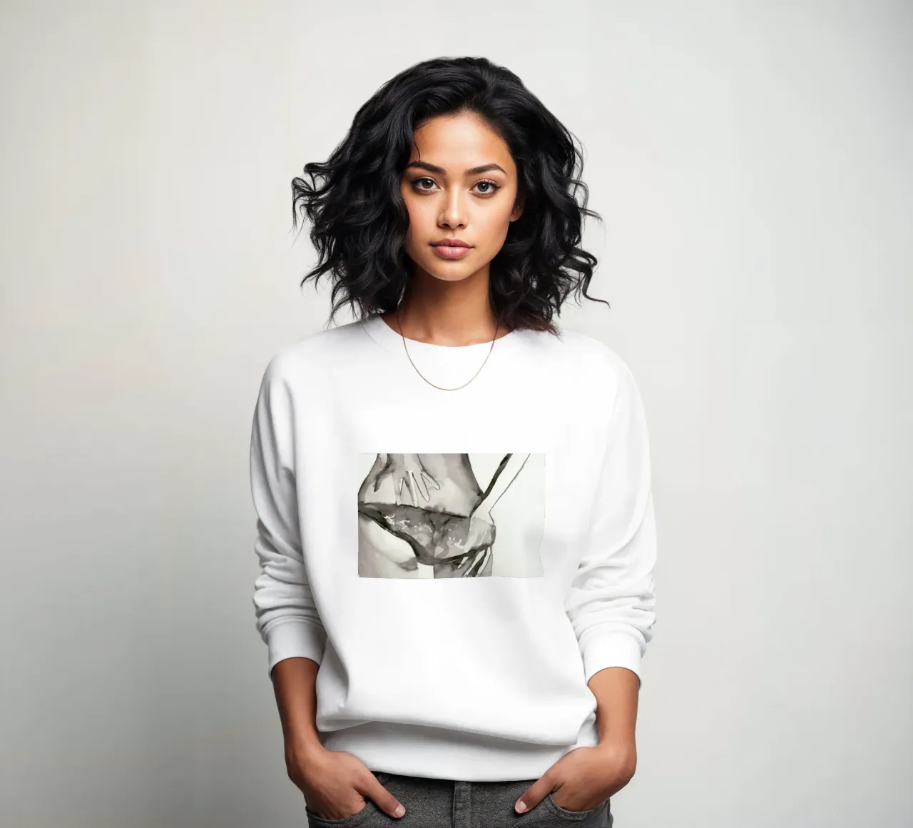 Ingénue and Nevermind sweatshirt by Victoria Verbaan