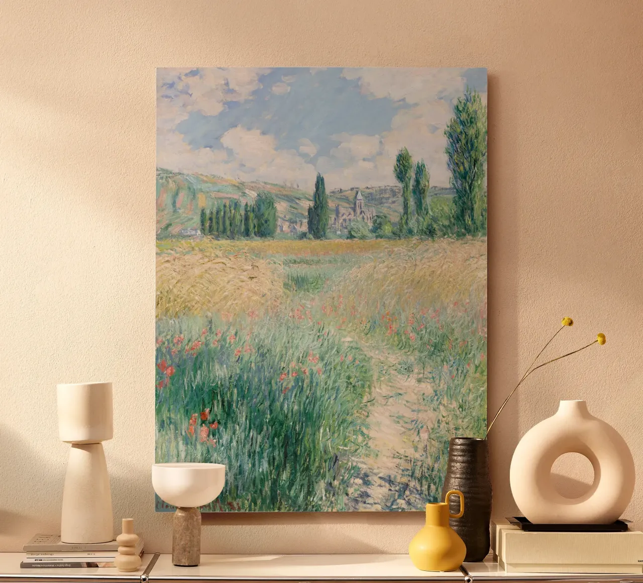 Monet - Path on the Island of Saint Martin alluminio dibond da apoloprints