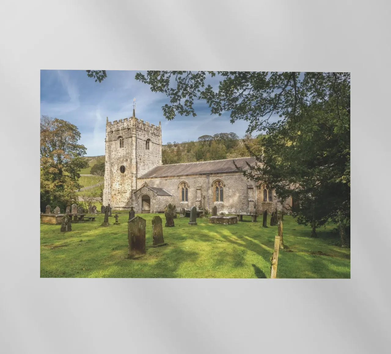 St Oswald's Church Arncliffe pellicola backlit da Dave Hare Photography