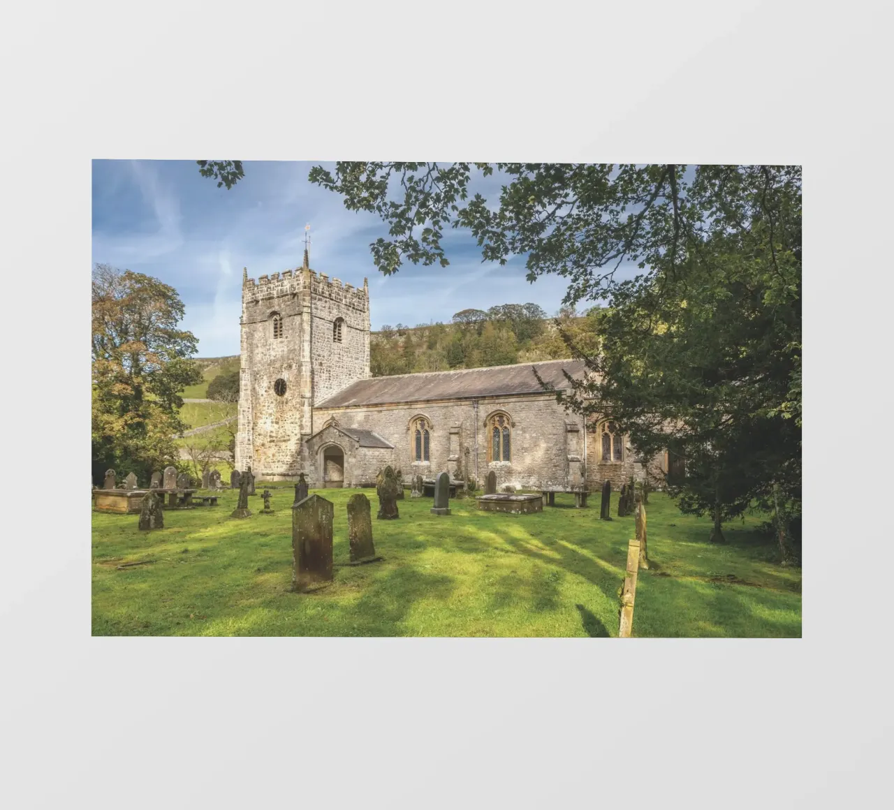 St Oswald's Church Arncliffe telo in pvc da Dave Hare Photography