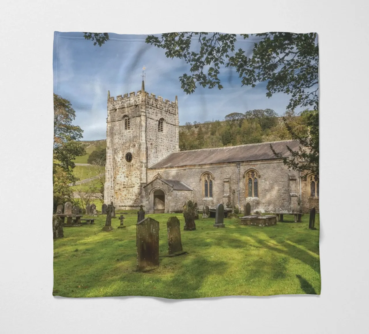 St Oswald's Church Arncliffe coperta in pile da Dave Hare Photography